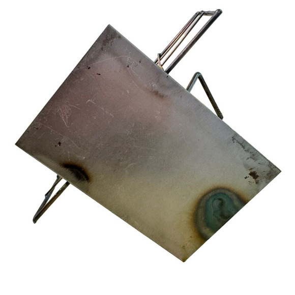 Vintage Metal Sculpture Tennis Player Hand Made Nuts/Bolts Figure Welded - Picture 8 of 8